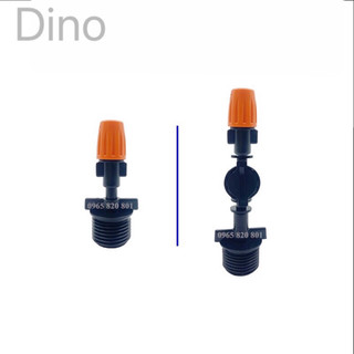 Béc phun sương 1 hướng nhựa cam kèm chân ren 21