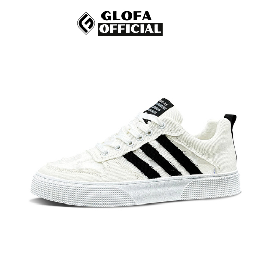 Giày Snacker Nam GLOFA-26 Chất Kaki Rách Độc Đáo, Mẫu Mới 2023