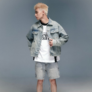 (Chính Hãng AMRISH) Áo Khoác Regular Denim - Moss Blue