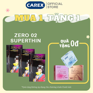Bao cao su Zero O2 siêu mỏng Nhật Bản [CHÍNH HÃNG] COMBO 3 Hộp, mùi hương nhẹ nhàng quyến rũ, sợ rằng bạn sẽ bị nghiện