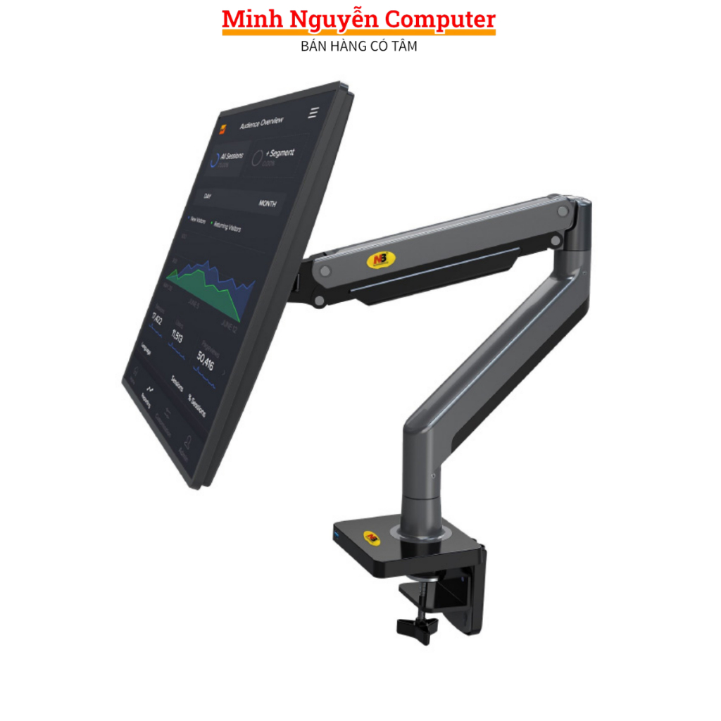 Arm màn hình máy tính NB G45, giá treo màn hình máy tính NB G45 dùng cho màn hình 22-40 inch, xoay 36 tải trọng 15kg