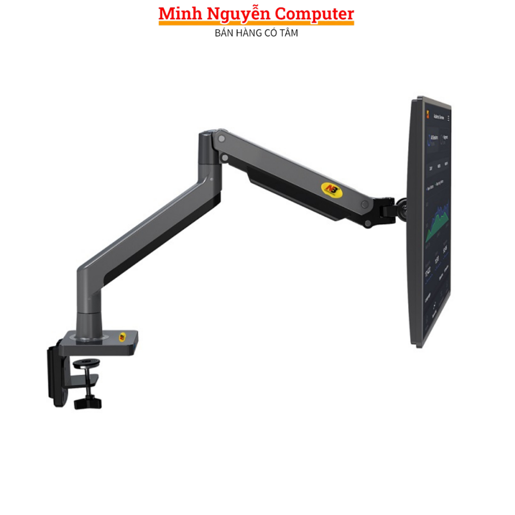 Arm màn hình máy tính NB G45, giá treo màn hình máy tính NB G45 dùng cho màn hình 22-40 inch, xoay 36 tải trọng 15kg