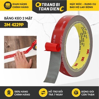 Băng keo 3M 2 mặt siêu dính 4229P, cường lực siêu chắc chịu nước chịu nhiệt dán tường Băng dính 3M