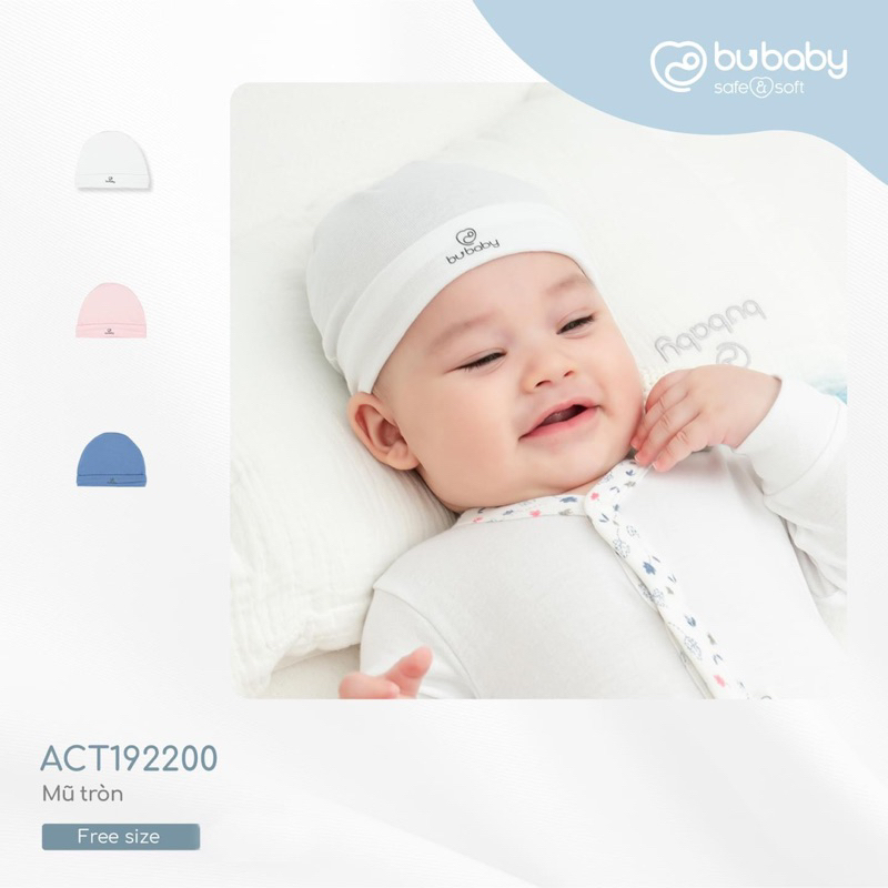 Bubaby mũ tròn cho bé sơ sinh - BU Siro ASR192200 -Bu Leafly ACT192200