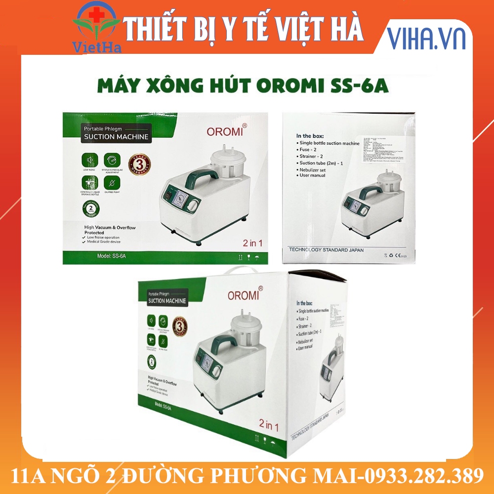 Máy Xông Hút 2 Trong 1 Oromi SS6A