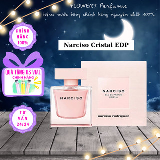 Nước hoa nữ narciso cristal edp na hồng lùn 2022 - ngọt dịu, trẻ trung, quyến rũ - 2ml/5ml/10ml - flowery perfume