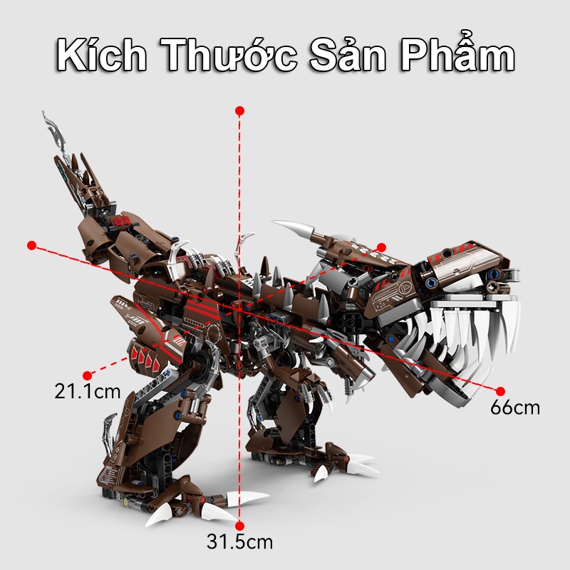 Đồ Chơi Lắp Ráp Kiểu Lego Robot Transformers Optimus Grimlock,Drift 2in1 Biến Hình Khủng Long,Máy Bay Với 1000+PCS