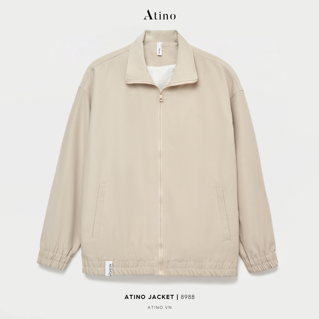 Áo Khoác Jacket Nỉ Nam ATINO Hàn Quốc Phong Cách Trẻ Trung Chuẩn Form AD3.8988