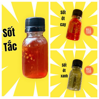 Sốt ăn kèm bánh rìa sốt tắc, sốt ớt rim cay, sốt ớt xanh