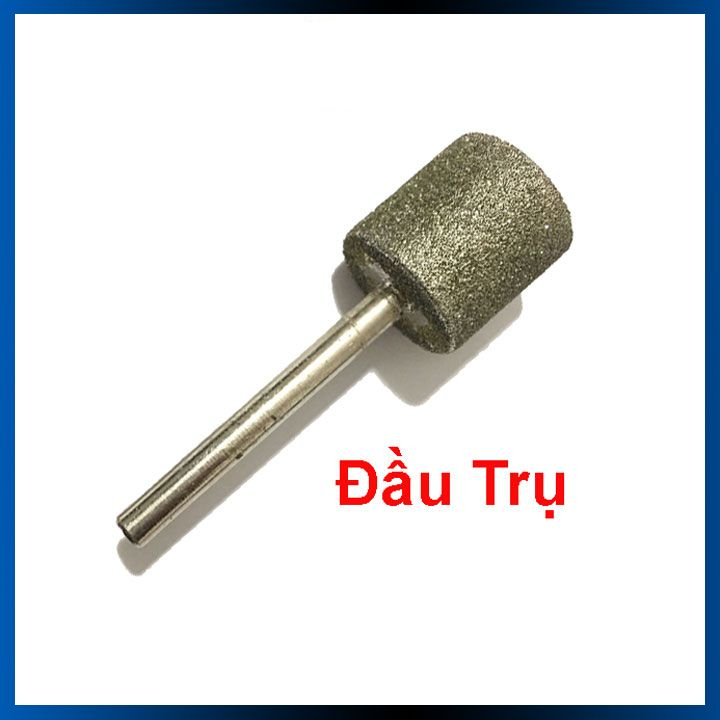 Đầu mài Kim Cương Mũi Trụ Siêu Cứng Trục 6mm hay Đầu Mài Hợp Kim Mũi Trụ Trục 6mm