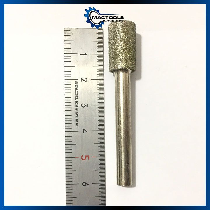 Đầu mài Kim Cương Mũi Trụ Siêu Cứng Trục 6mm hay Đầu Mài Hợp Kim Mũi Trụ Trục 6mm