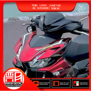 Tem rời dán xe winner x v3 đỏ đen mẫu rs150r