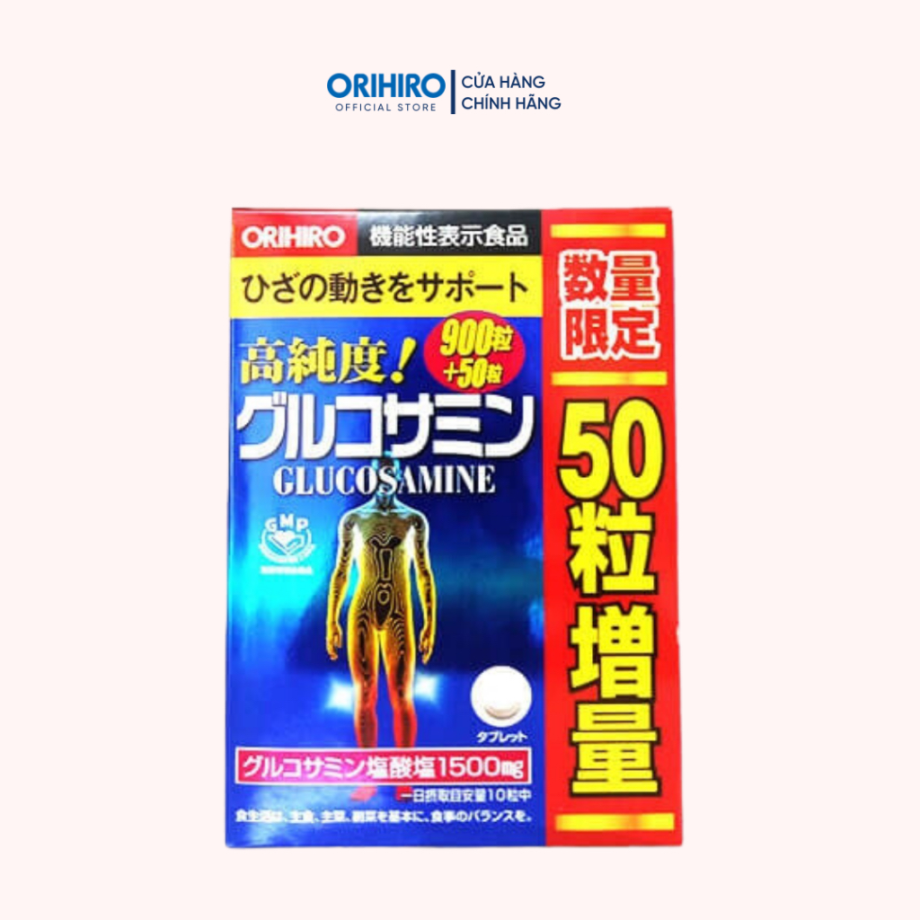 Viên uống bổ sung Glucosamine ORIHIRO Nhật Bản giảm đau xương khớp