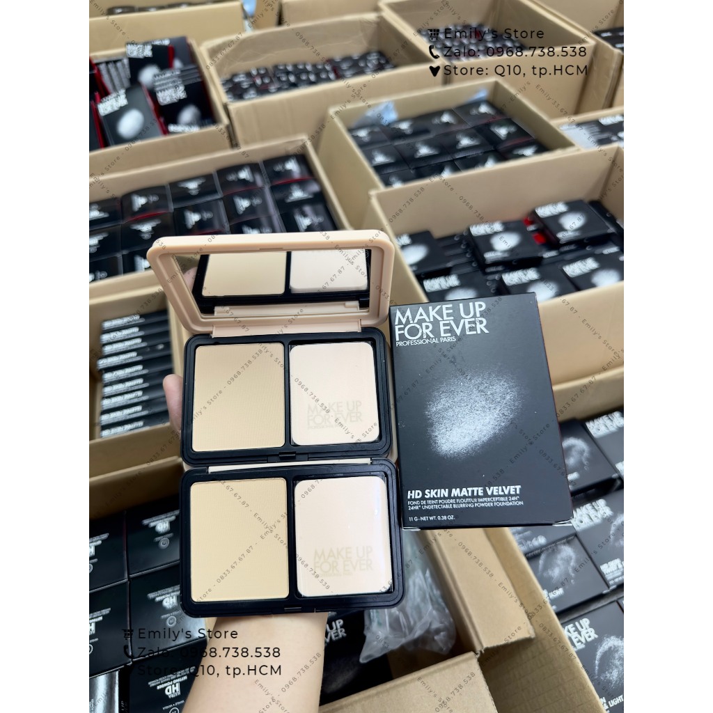 Phấn nền Make Up For Ever HD Skin Matte Velvet các màu