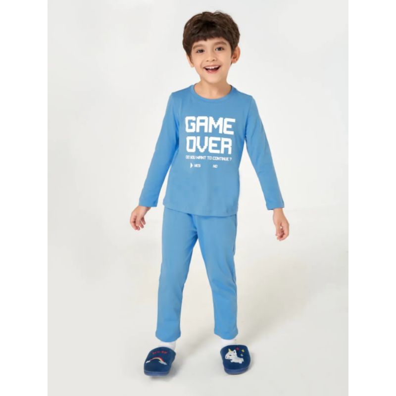 Bộ cotton dài tay mặc nhà bé trai Canifa