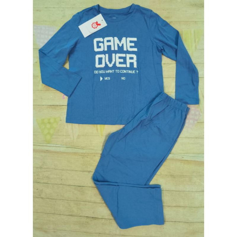 Bộ cotton dài tay mặc nhà bé trai Canifa