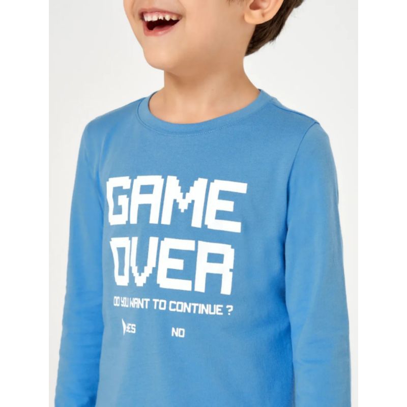 Bộ cotton dài tay mặc nhà bé trai Canifa