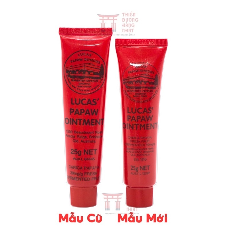 Kem đa năng Lucas' Papaw Ointment Úc 25g chiết xuất từ quả đu đủ