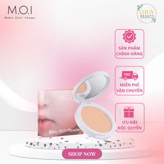 Phấn phủ M.O.I Baby Skin Powder siêu kiềm dầu, che phủ hoàn toàn khuyết điểm - M14