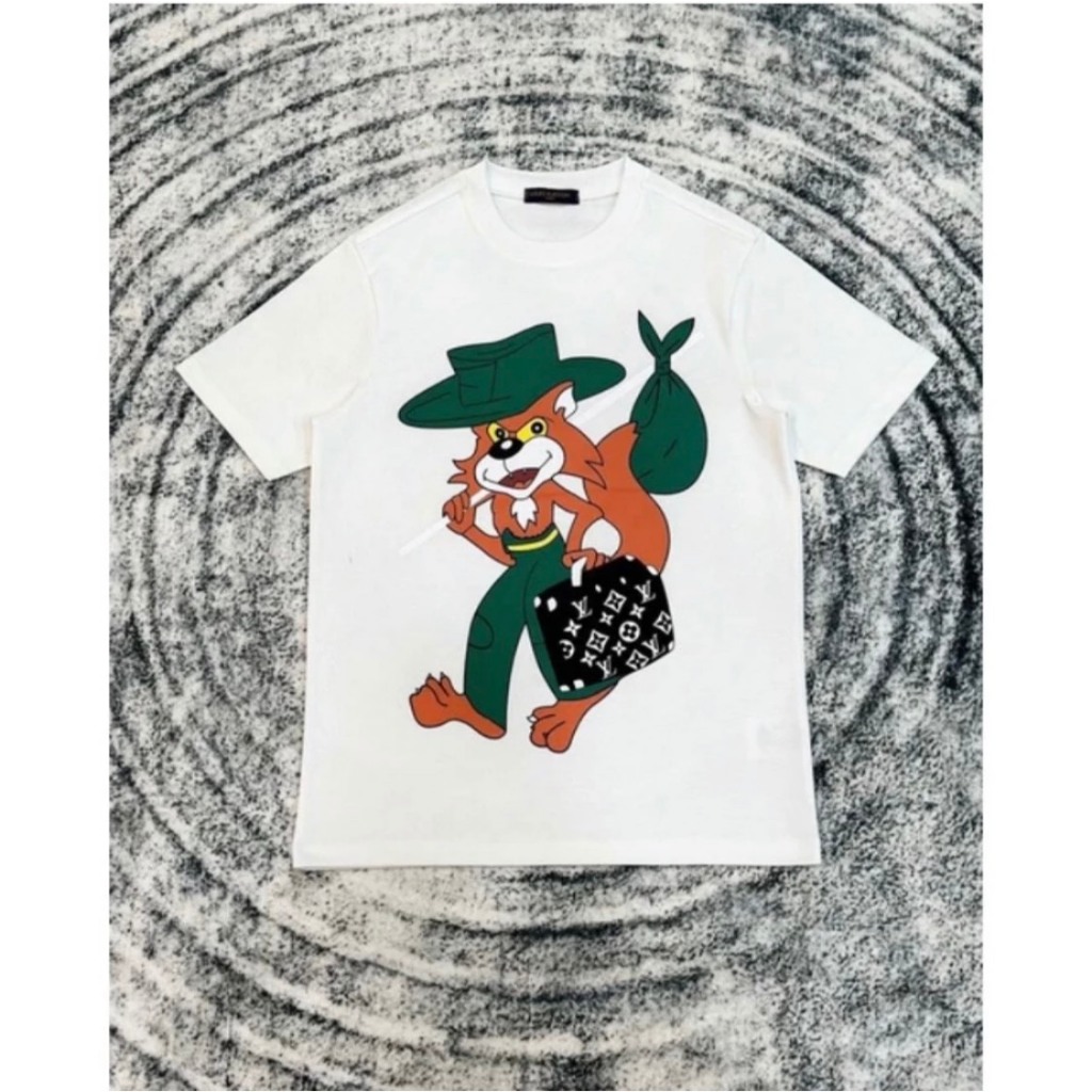 Áo Phông LV Hình Con Cáo - Hình In 5d Cao Cấp Hottrend 2023