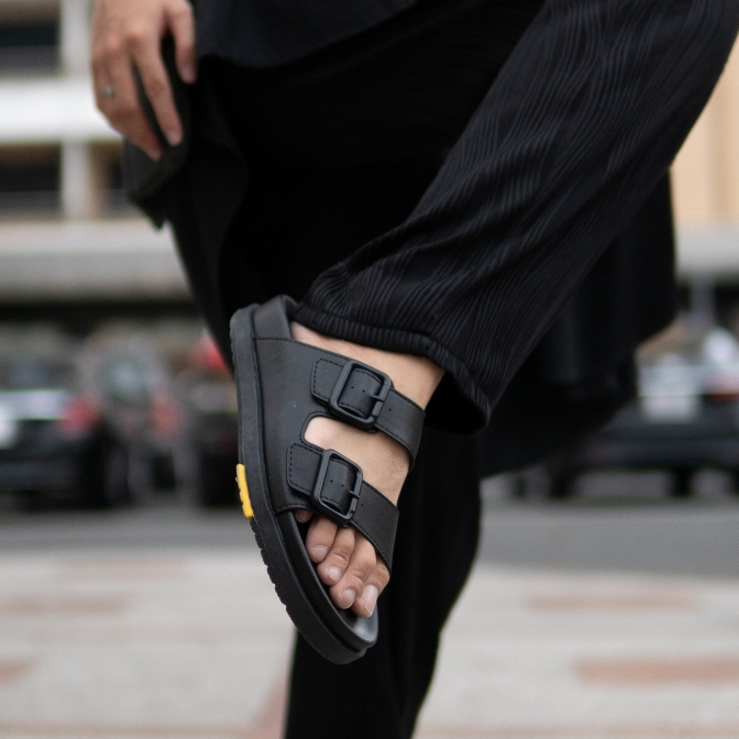 Dép Sandal Nam Unisex Sola Quai MicroFiber Chống Nước, Đế Tăng Chiều Cao - Thương Hiệu Steeler