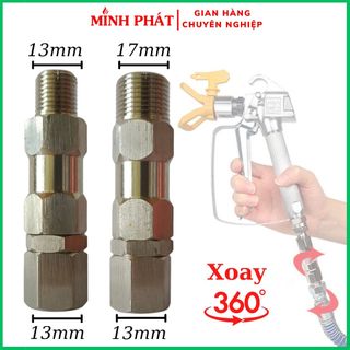 Đuôi xoay súng phun sơn công nghiệp ren 1/4 ren 3/8 minh phát