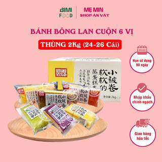 Sg sẵn thùng 2 kg bánh tiramisu trà xanh cuộn kem