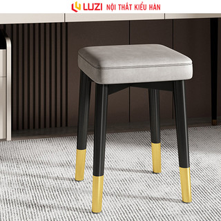 Ghế đẩu đa năng cho bàn trang điểm khung thép chắc chắn nệm ngồi thoáng khí Luzi - Gn66