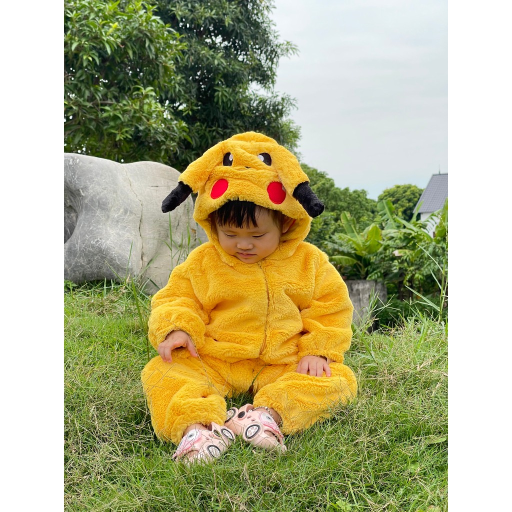 Body pika lông nhung mềm mịn cho bé từ 4 đến 20kg chiều coa đưới 1m1