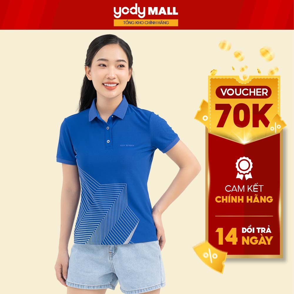 Áo thun polo nam chính hãng Airycool hoạ tiết thân trước siêu mát