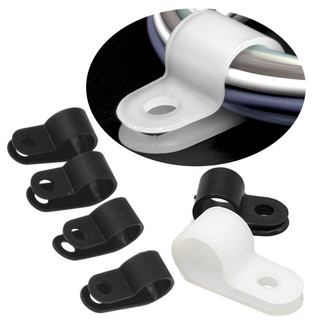 Nẹp nhựa,kẹp nhựa dây điện chữ r, kẹp cố định dây cáp hình chữ r / u bằng nhựa tiện dụng, kẹp dây cáp hình chữ r