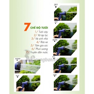 Vòi xịt giãn nở 15m sân vườn thông minh - vòi xịt giãn nở 30m.