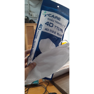 Khẩu trang y tế kf94 4d ttcare thùng 30 túi/300 cái