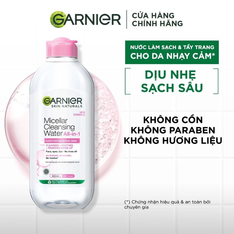 Nước tẩy trang Garnier