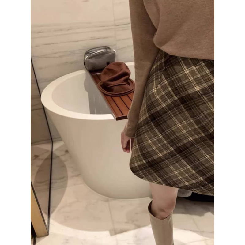 Chân váy ngắn kẻ caro vintage CÓ BIGSIZE ORDER