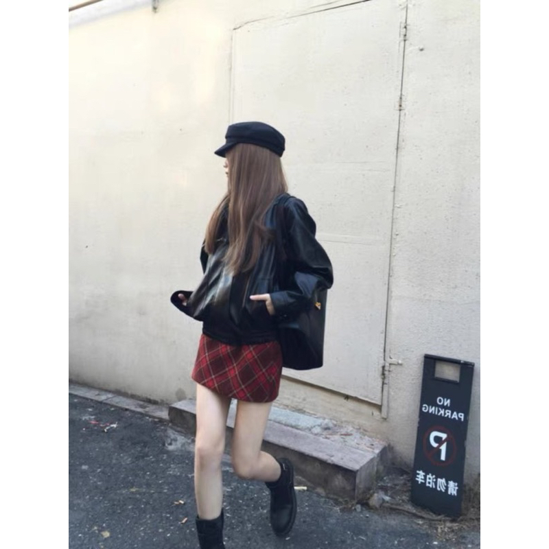 Chân váy ngắn kẻ caro vintage CÓ BIGSIZE ORDER