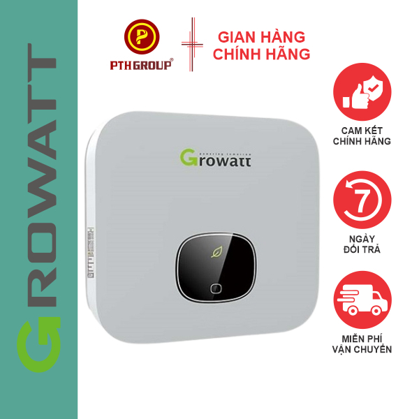 PTH GROUP Hòa lưới bám tải Growatt  MIN 7000TL-X, MIN 8000TL-X, MIN 9000TL-X, MIN 10000TL-X 1 pha
