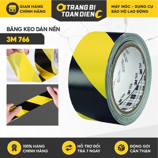 Băng keo dán nền 3M 766 cảnh báo, phân chia khu vực, bám dính cao, dễ vệ sinh, vàng đen
