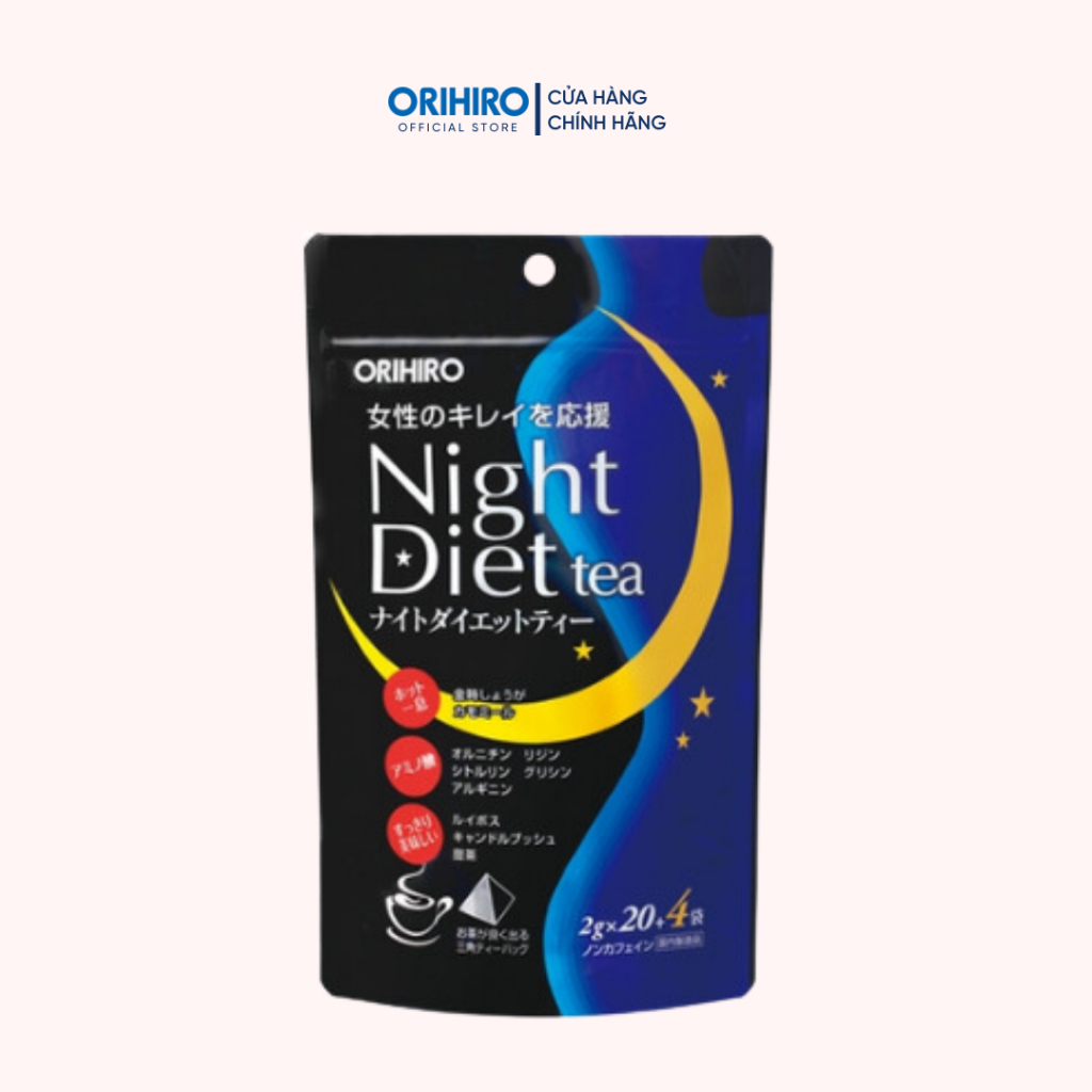 Trà giảm cân Night Diet Tea Orihiro 20 gói/túi và 24 gói/túi