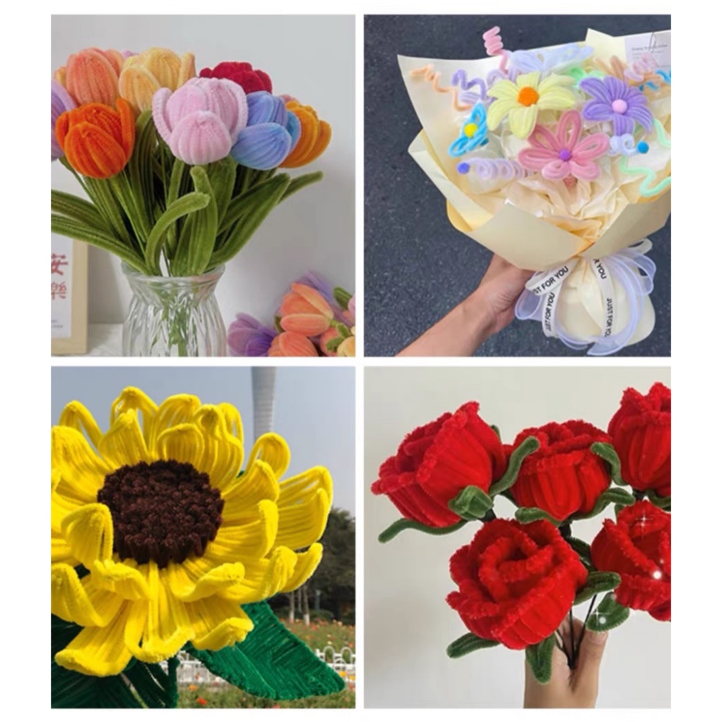 Hàng có sẵn đủ mầu Kẽm nhung làm handmade làm hoa  bó 100 sợi bé thoả sức sáng tạo,khéo léo thông minh rẻ đẹp