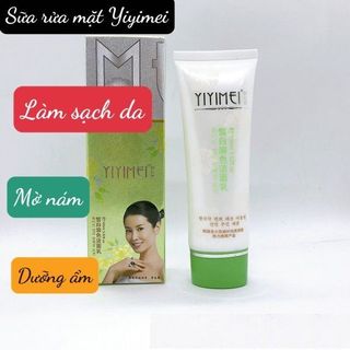 Sữa rửa mặt mờ nám trắng da yiyimei, serum giảm mụn nám, tuýp 100ml