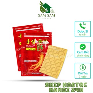 ✔️️️cao dán nóng hồng sâm hàn quốc túi đỏ power red ginseng gói 20 miếng