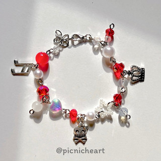 | Picnic Heart | [ VER 2 ] Crystal Rainbow Bracelet 2 🧸🧴🌸🚪🧴 ( vòng tay pha lê đá 2 )