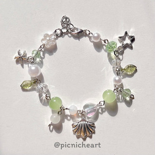 | Picnic Heart | [ VER 2 ] Crystal Rainbow Bracelet 2 🧸🧴🌸🚪🧴 ( vòng tay pha lê đá 2 )