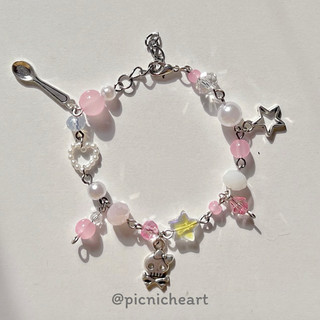 | Picnic Heart | [ VER 2 ] Crystal Rainbow Bracelet 2 🧸🧴🌸🚪🧴 ( vòng tay pha lê đá 2 )