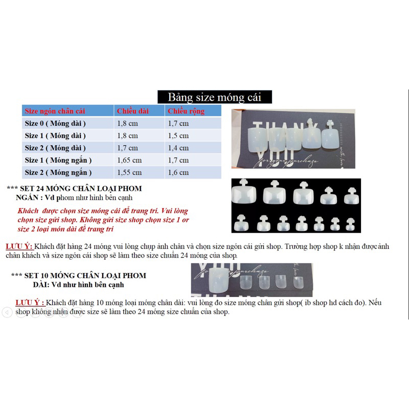 Bộ 24 nails chân mã A-130