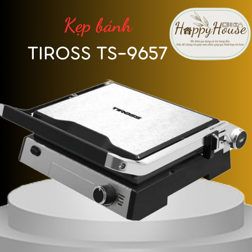 Kẹp bánh mì,kẹp nướng đa năng Tiross TS9657 - Công suất 2000W - Hàng chính hãng
