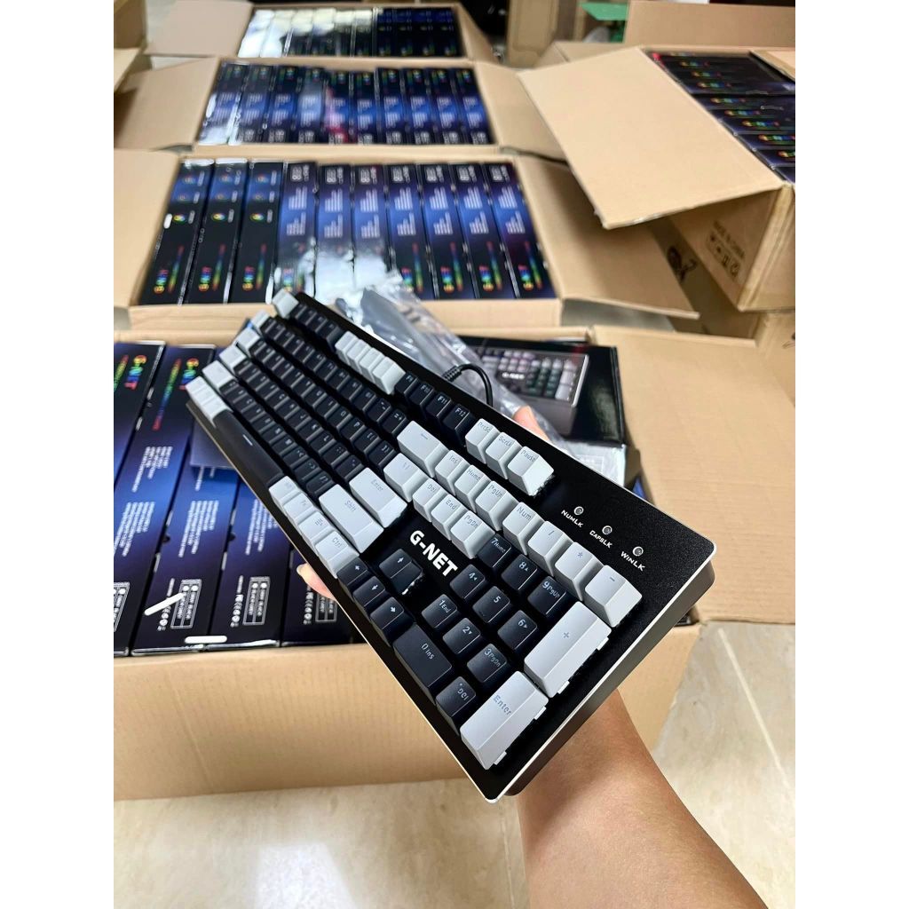Bàn phím cơ G-Net GK312 Optical Switch - Phím Có Kê Tay - LED Nhiều Chế Độ - BH Chính Hãng