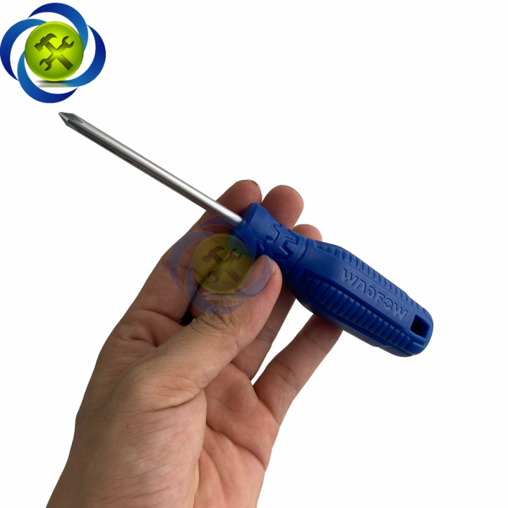 Tua vít bake cán nhựa xanh PH1x75mm Wadfow WSD4913