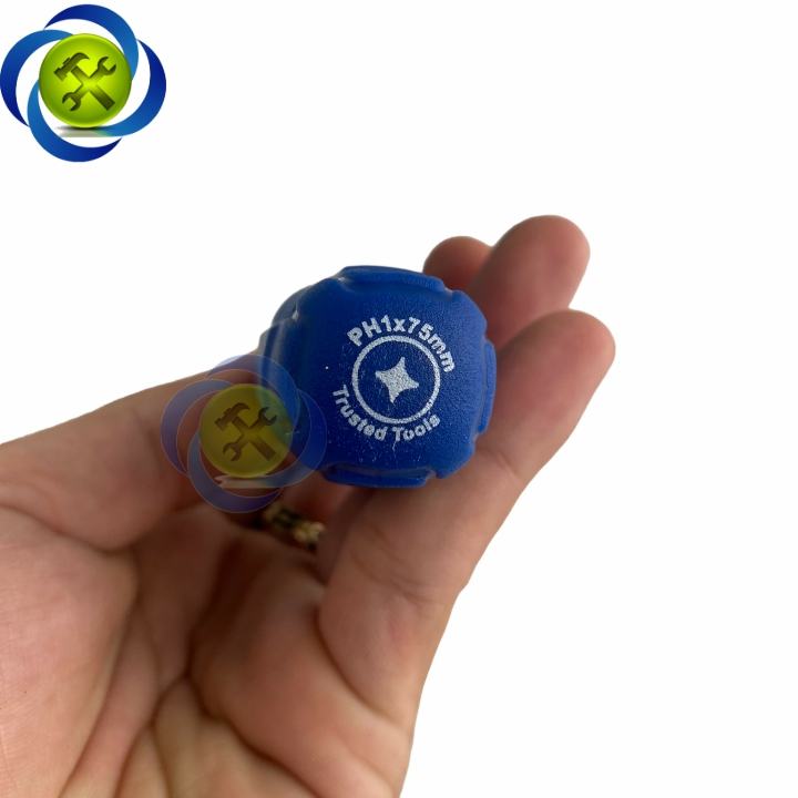 Tua vít bake cán nhựa xanh PH1x75mm Wadfow WSD4913